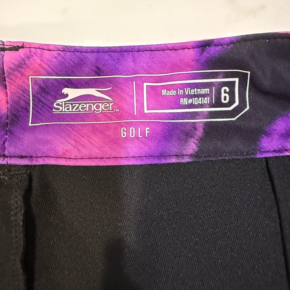 Slazenger Pink and Purple Golf Skort Size 6 - Picture 9 of 14